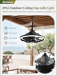 Fanbulous Outdoor Ceiling Fans with Light for