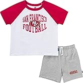 Gerber NFL unisex-baby Nfl Team T-shirt and Shorts Set