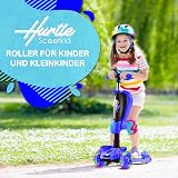 Hurtle 3-Wheel Tri Scooter with Seat Kids 4-7 Blue LED Lights view 4