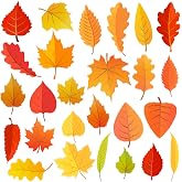 Lucleag 520 PCS Fall Leaves Stickers for Kids, Thanksgiving Maple Leaves Stickers for Crafts, Multi Styles Autumn Maple Leaves Leaf Stickers for Thanksgiving Fall Autumn Decorations