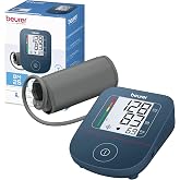 Beurer BM25 Upper Arm Blood Pressure Monitor for Home Use, Fully Automatic, Arrhythmia Detection, Cuff Fit Control, Color Risk Indicator, App Tracking, Battery or USB-C Power