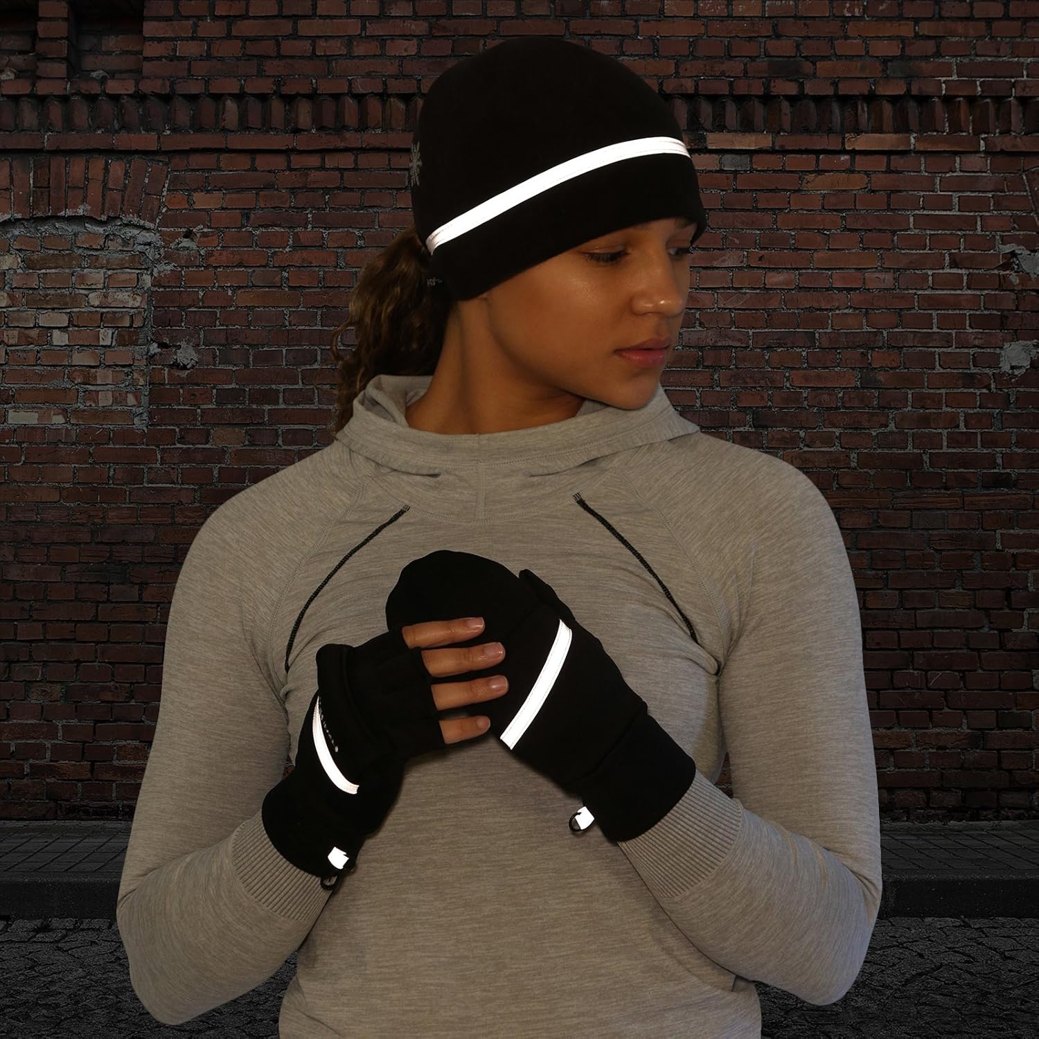 TrailHeads Power Stretch Convertible Mittens - Women’s Fingerless Gloves: Clothing