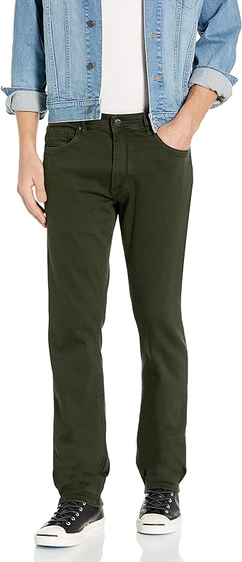 skinny fit twill pants