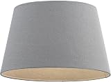 National Lighting Beau Grey Linen 18 Inch Lampshade E27 B22 GLS