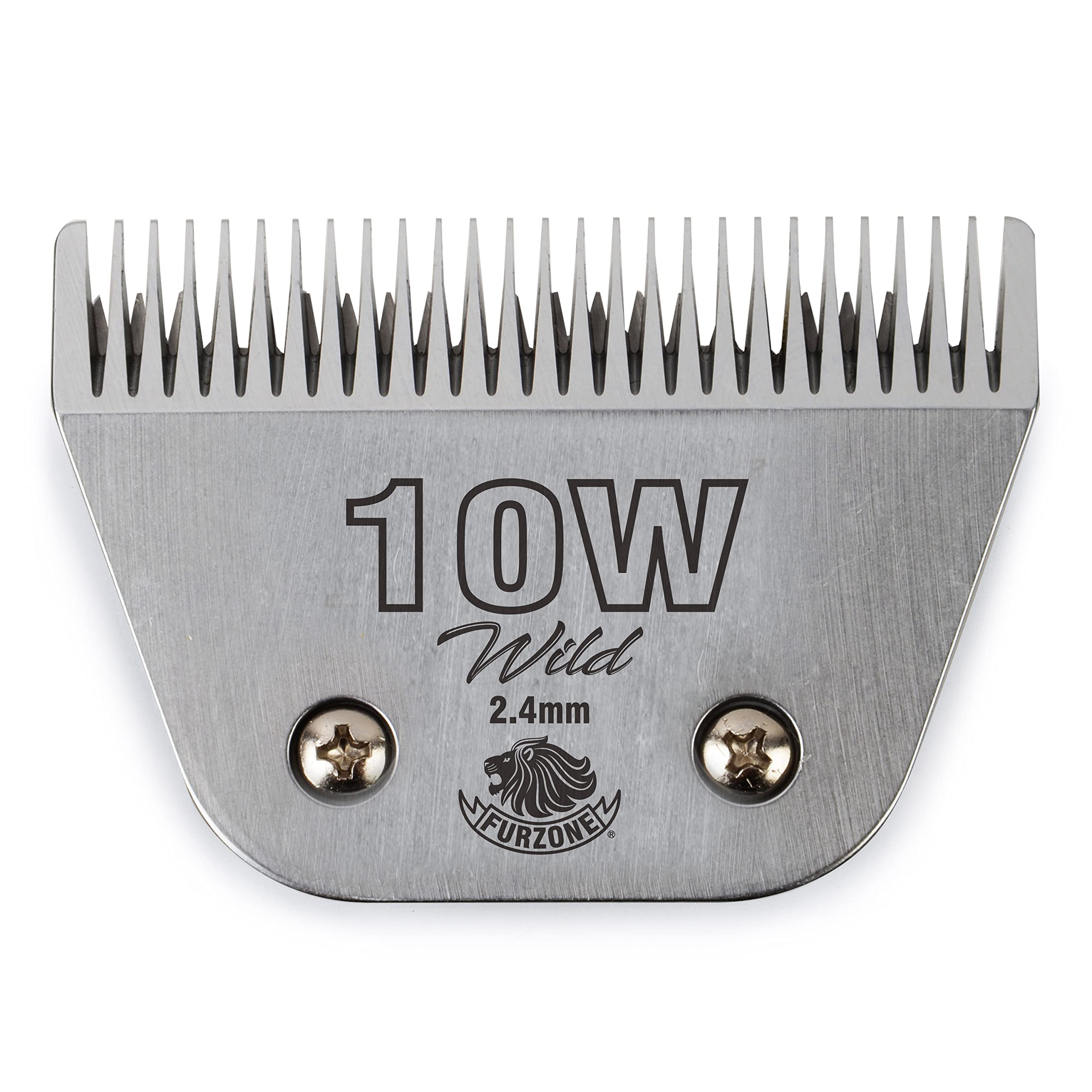 FURZONE Detachable Blade - Size 10W Wide Blade 3/32", Made of Extra Durable Japanese Steel, Compatible with Most Andis, Oster, Wahl A5 Clippers