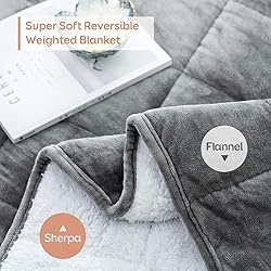 Sivio Weighted Blanket for Adult, 15lbs Sherpa