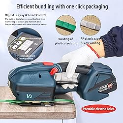 Electric Strapping Tool, 3200N Battery-Powered