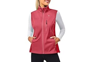 Little Donkey Andy Women's Lightweight Windproof Softshell Vest for Golf Tennis Running Cycling