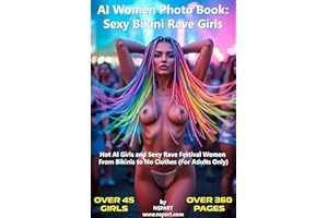 AI Women Photo Book: Sexy Bikini Rave Girls: Hot AI Girls and Sexy Rave Festival Women From Bikinis to No Clothes (For Adults