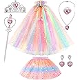 BesJonie Princess Dresses for Girls 4-6,Princess Dress Up Clothes Cape Skirt Toys for Girls,Easter Birthday Gift for Girl 3-6