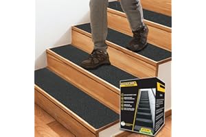 CHUANGSEED Stair Non-Slip Tape 8''x30''(12-Pack) Anti Slip Tape Heavy Duty Black 80 Grit Anti-Slip Outdoor treads Grip Tape- 