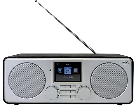 Elta WLAN und Internet Radio DAB-9000 IR (Stereo, DAB Plus, UKW, Wecker, USB 3.0, Farb-LCD-Display)