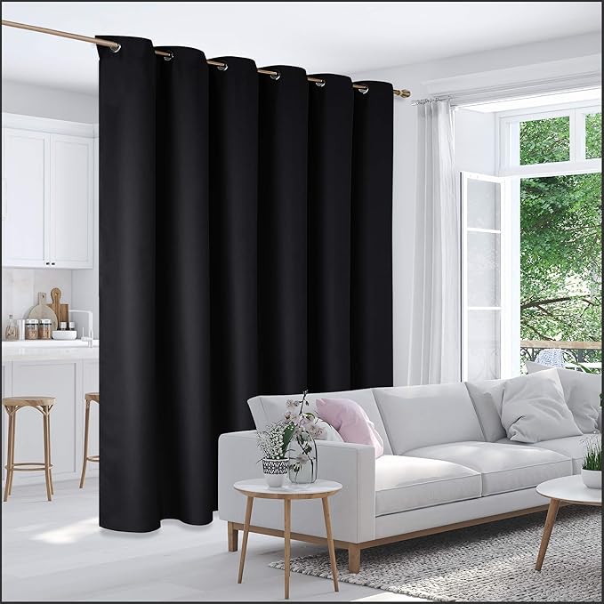 Deconovo Privacy Room Divider Curtain Thermal Insulated Blackout Curtains Screen Partition Room