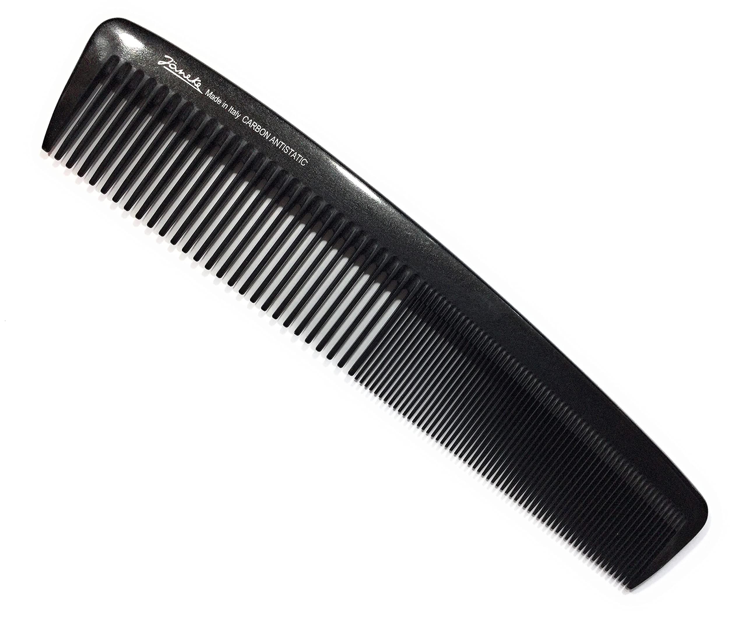 Jäneke Large women's comb 55800 carbon comb 22.5 cm (anti-static) hair comb fine and wide teeth (800)