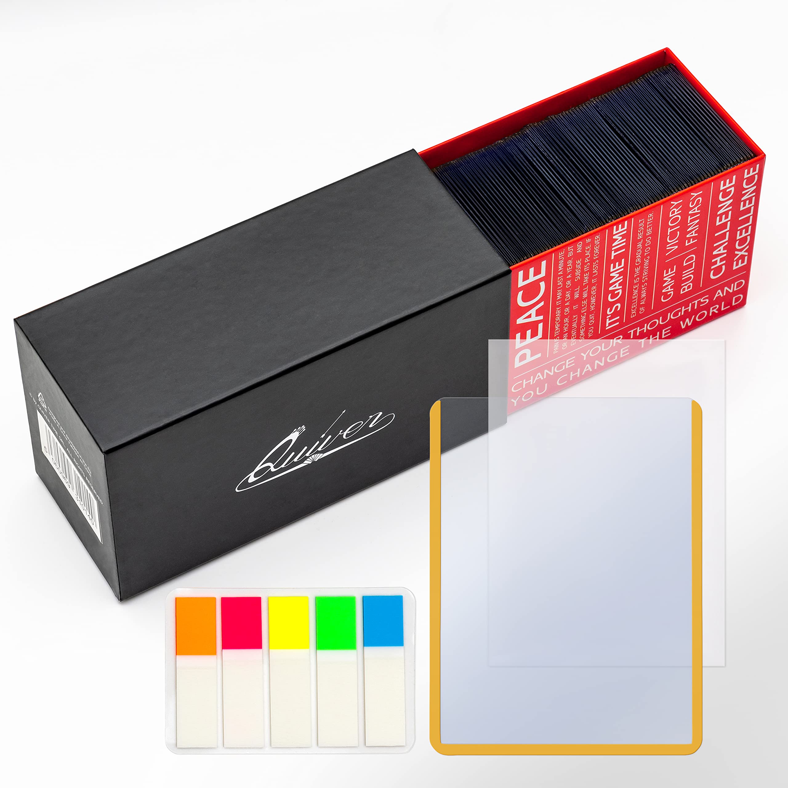 Quiver Time 100 Yelllow 3x4 Top Loaders for Cards