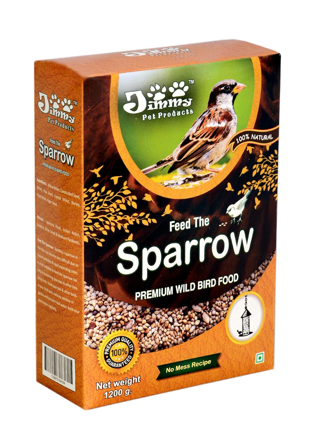 Buy Jimmy Feed The Sparrow Wild Food Refill For Bird Feeder 2 Kg