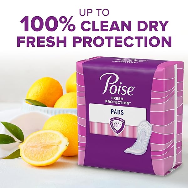 POISE INCONTINENCE PADS & POSTPARTUM INCONTINENCE PADS, 4 DROP MODERATE ABSORBENCY, REGULAR LENGTH, 20 COUNT, PACKAGING MAY VARY