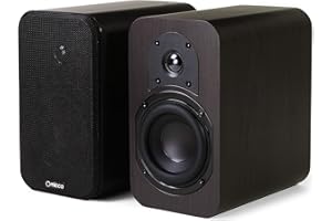 Micca RB42 Reference Bookshelf Speaker with 4-Inch Woofer and Silk Tweeter (Dark Walnut, Pair)