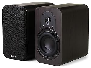Micca RB42 Reference Bookshelf Speaker with 4-Inch Woofer and Silk Tweeter (Dark Walnut, Pair)