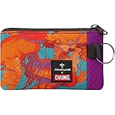 Chums Surfshorts Wallet - Lightweight Slim Wallet with RFID Blocking Card & Clear ID Window - Zippered, Water Resistant w/Key Ring