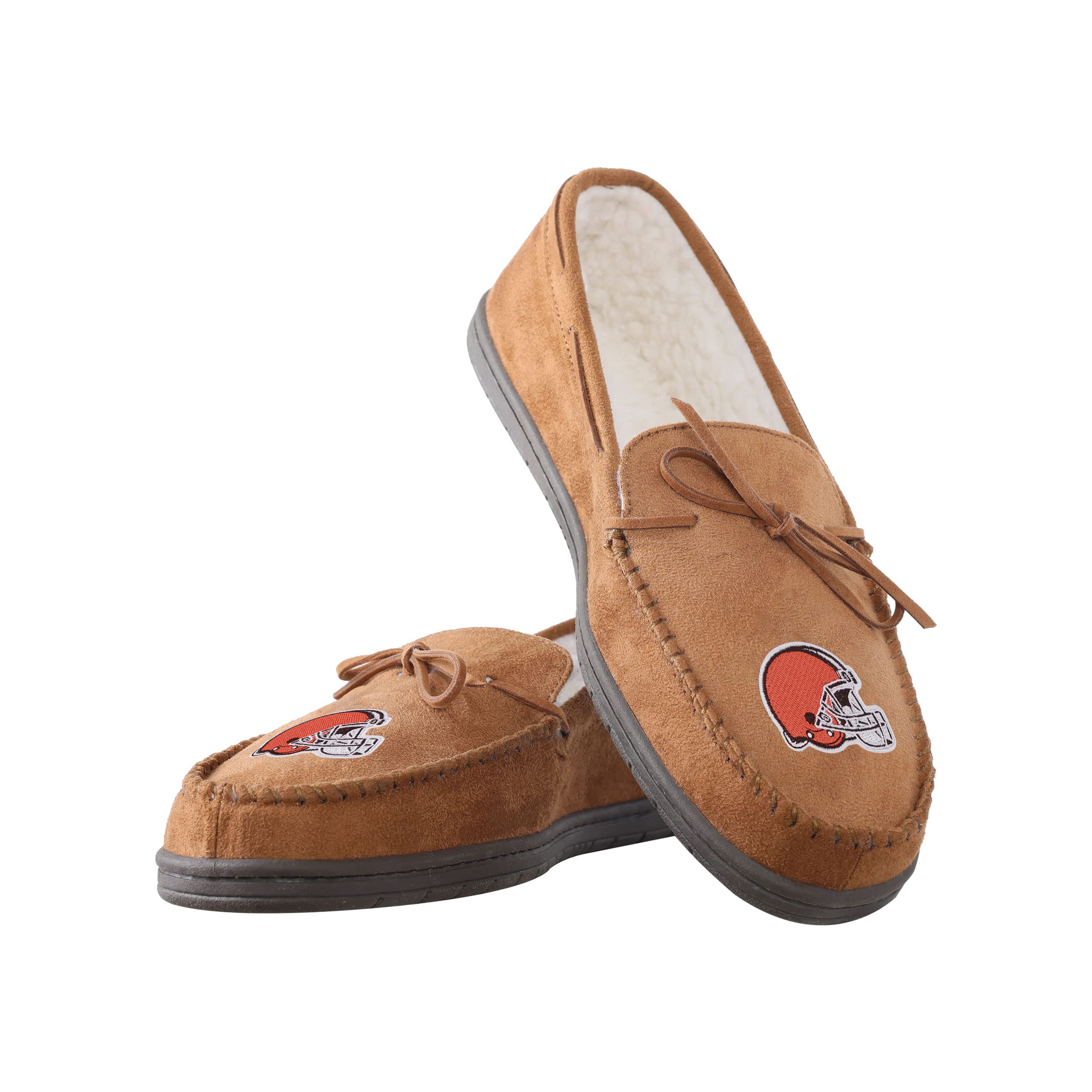 FOCO Cleveland Browns NFL Mens Moccasin Slipper - S Image