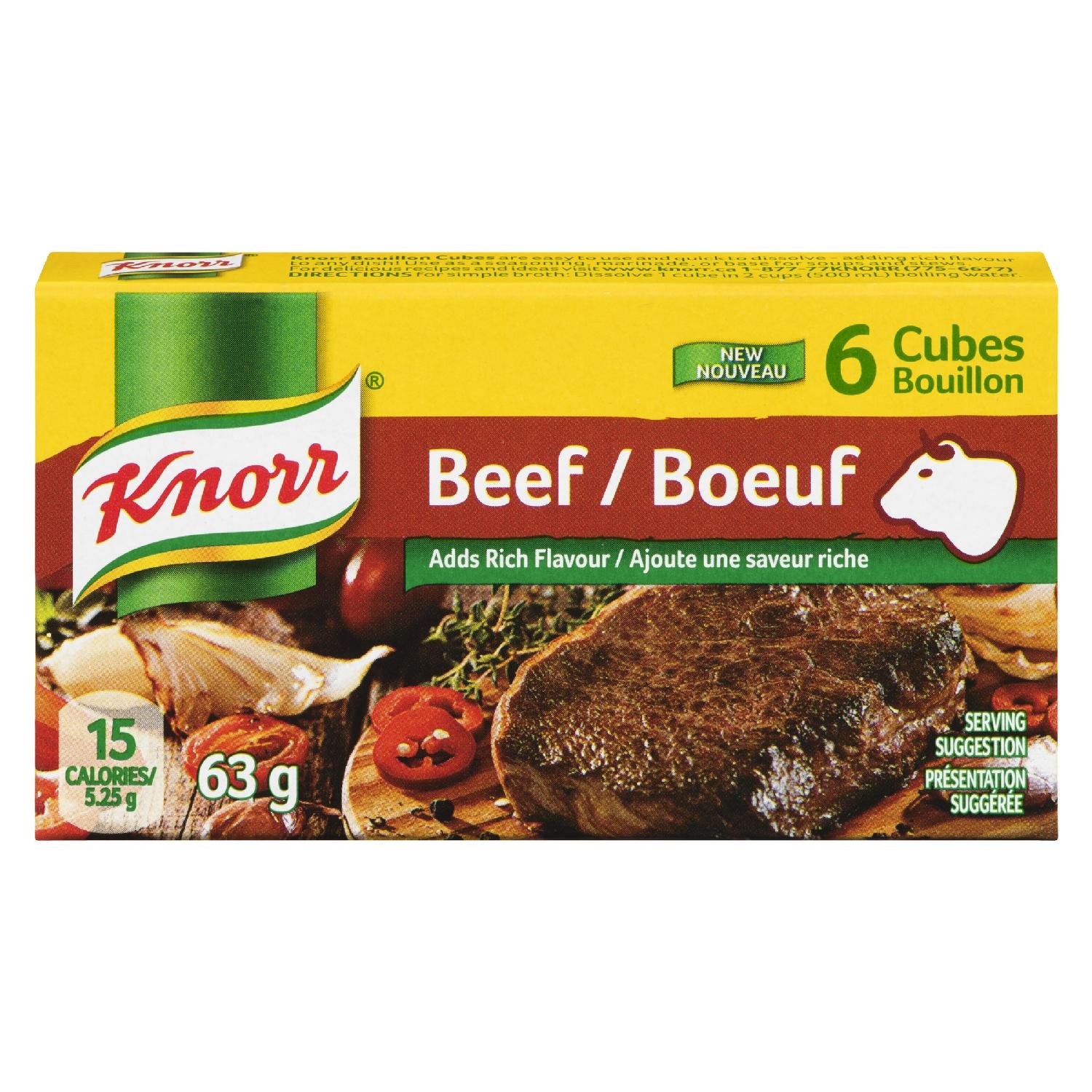 Knorr Beef Bouillon Cubes, 24Count Amazon.ca Grocery