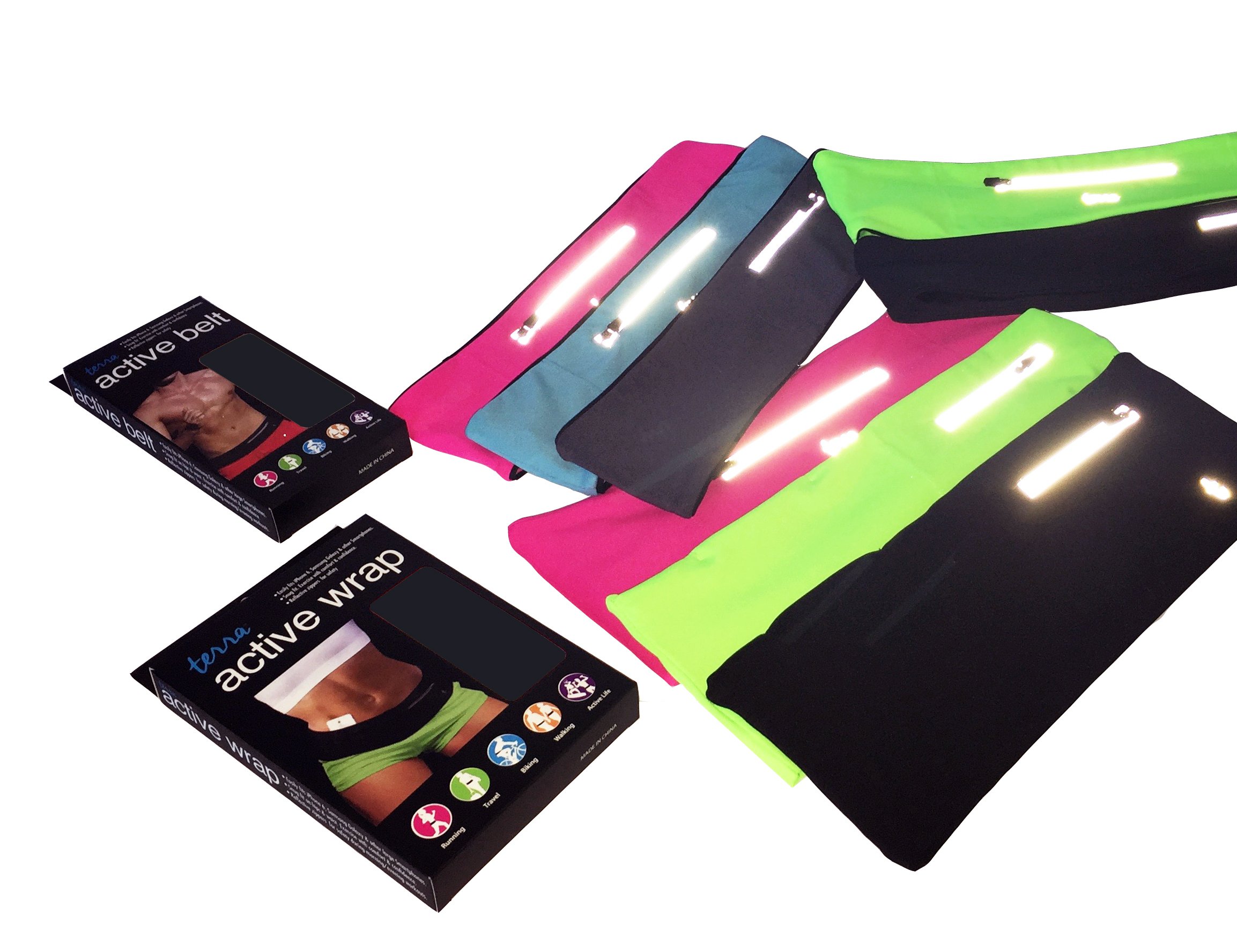 Running Belt Zipper Pocket for 4.7 inch iPhone7 6 6s 5 SE, Fitness Workout Terra Belt for Women and Men - Waist Fanny Pack for Yoga Cycling Hiking Walking Climbing