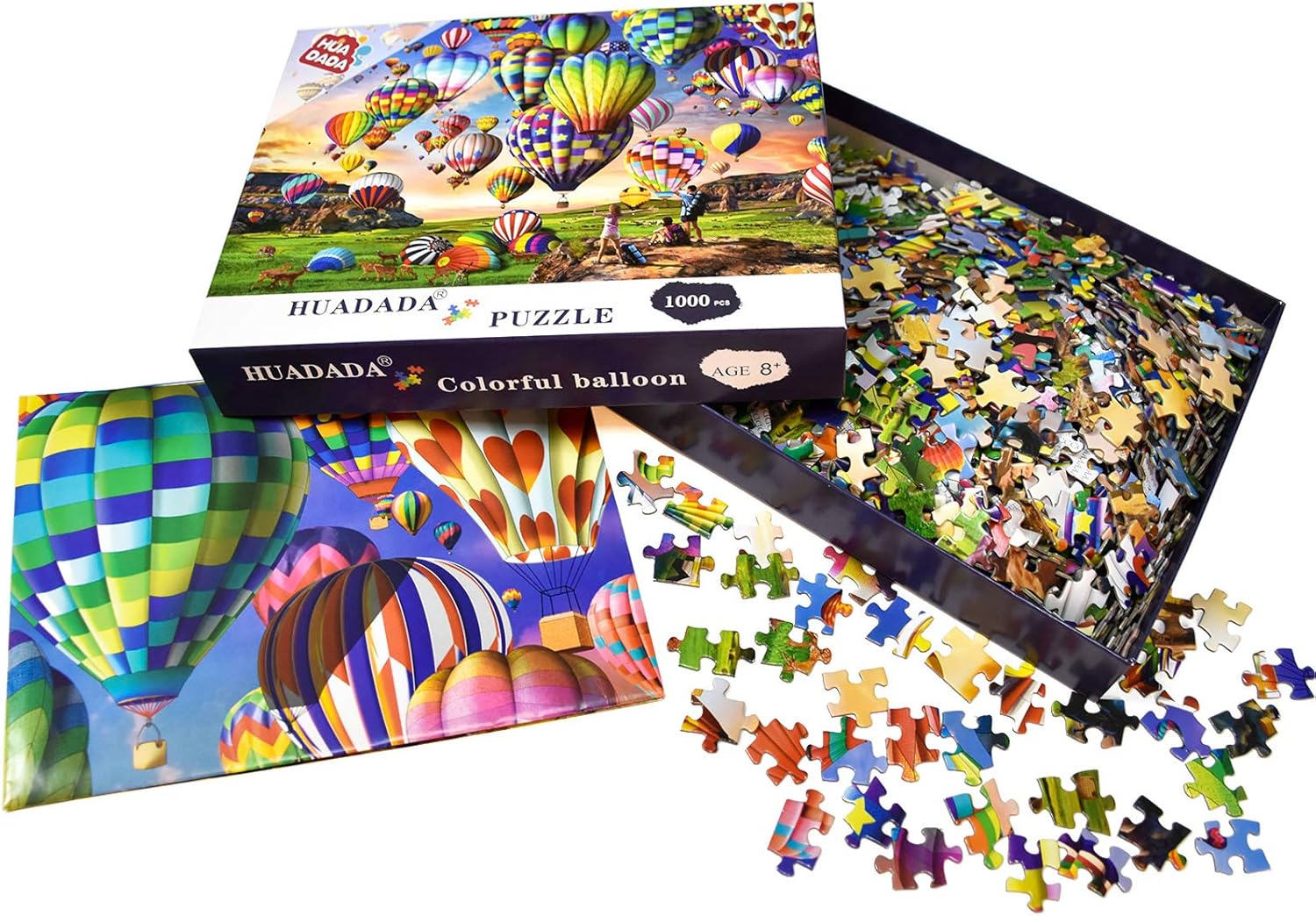 HUADADA Jigsaw Puzzles 1000 Pieces for Adults Hot Air Balloon Puzzle Educational Games Home Decoration Puzzle (27.56" x 19.69")… - Image 5
