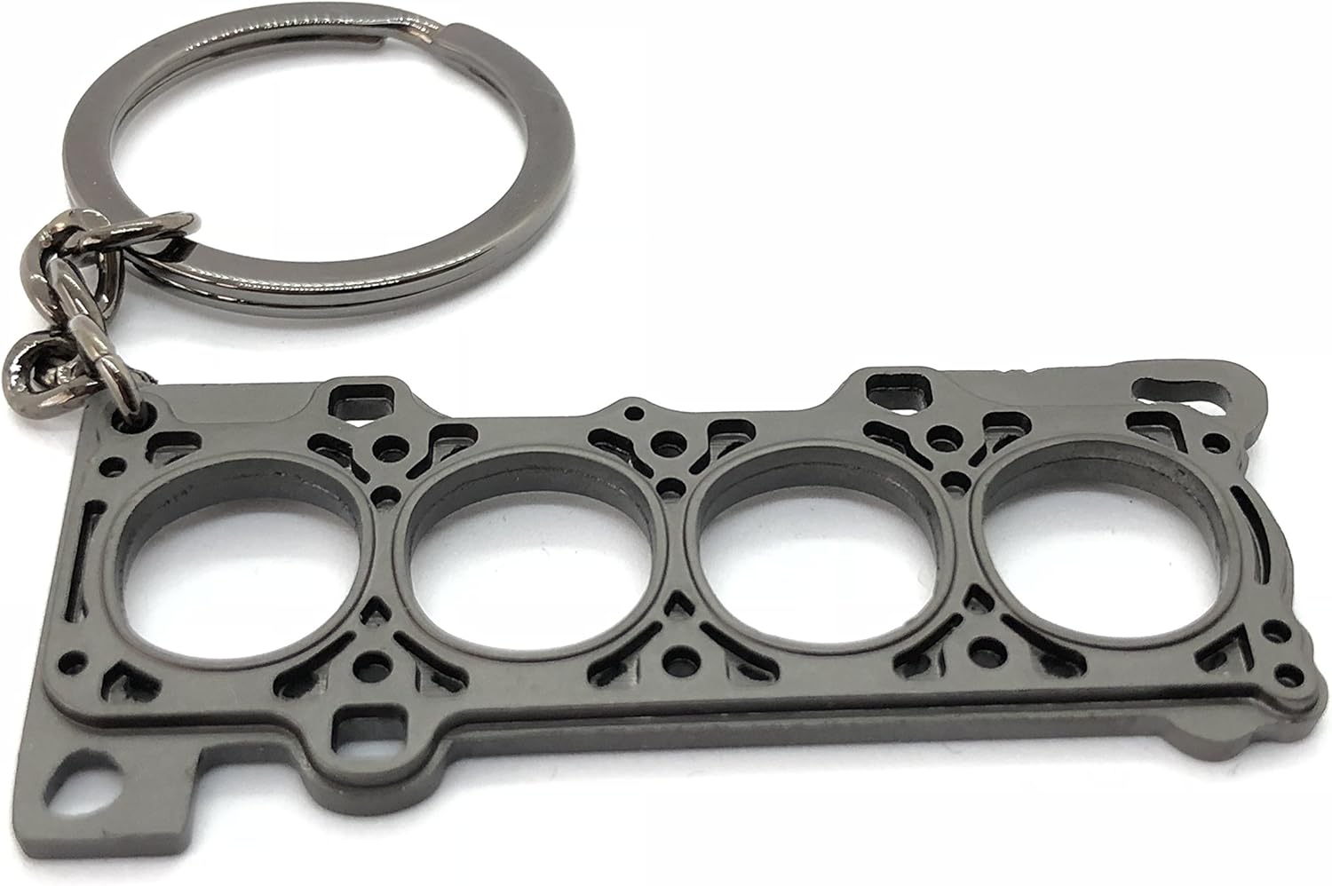 GT//Rotors Gunmetal Head Gasket Keychain Automotive Part Car Gift Key