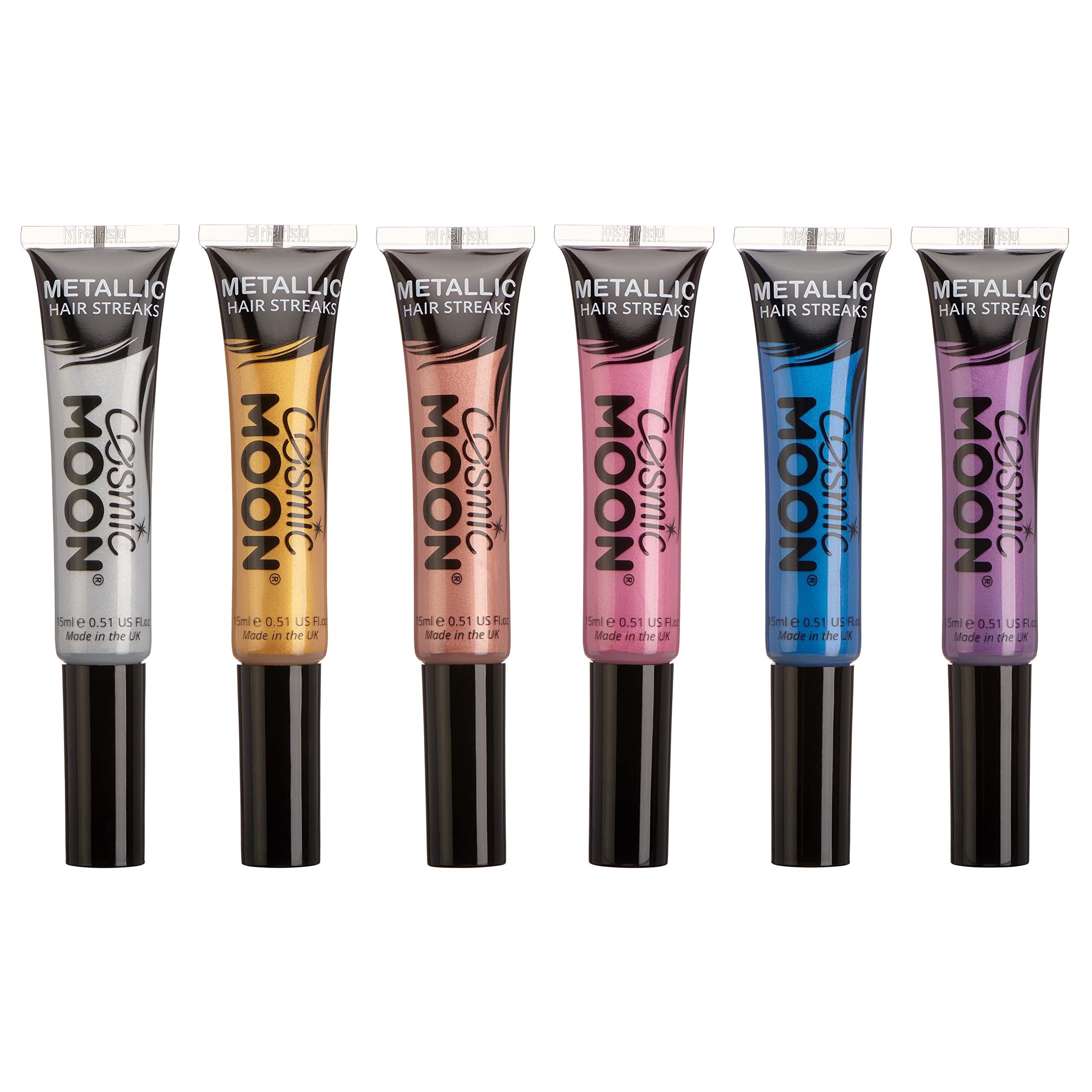 Cosmic Moon - Metallic Hair Streaks - 15ml (Set of 6)