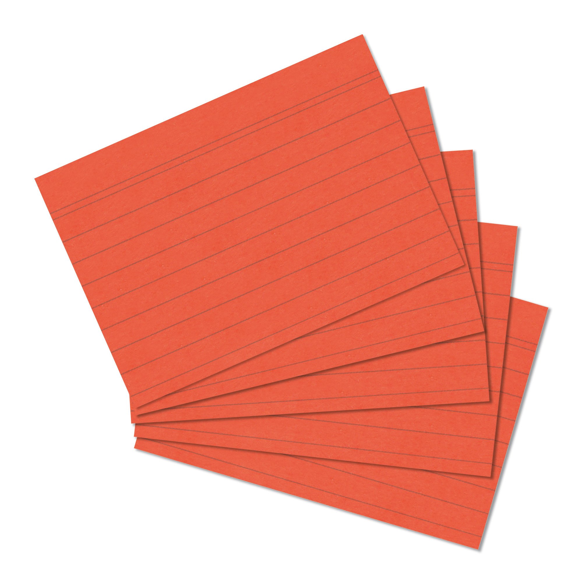 Herlitz Index Cards A6 Orange 100 pieces