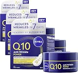NIVEA Q10 Anti-Wrinkle Night Cream 50ml Pack of 3 view 1