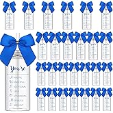 Skylety 24 Pack Employee Appreciation Gifts Bulk for Women You Are Awesome Blue Bow Cups 13.5 oz Plastic Skinny Tumbler with Straw Lid Inspirational for Team Office Customer Coworker Staff