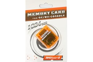 whiteeeen 1024MB 1G Game Memory Card 16344 Blocks High Speed for Gamecube and Wii Console