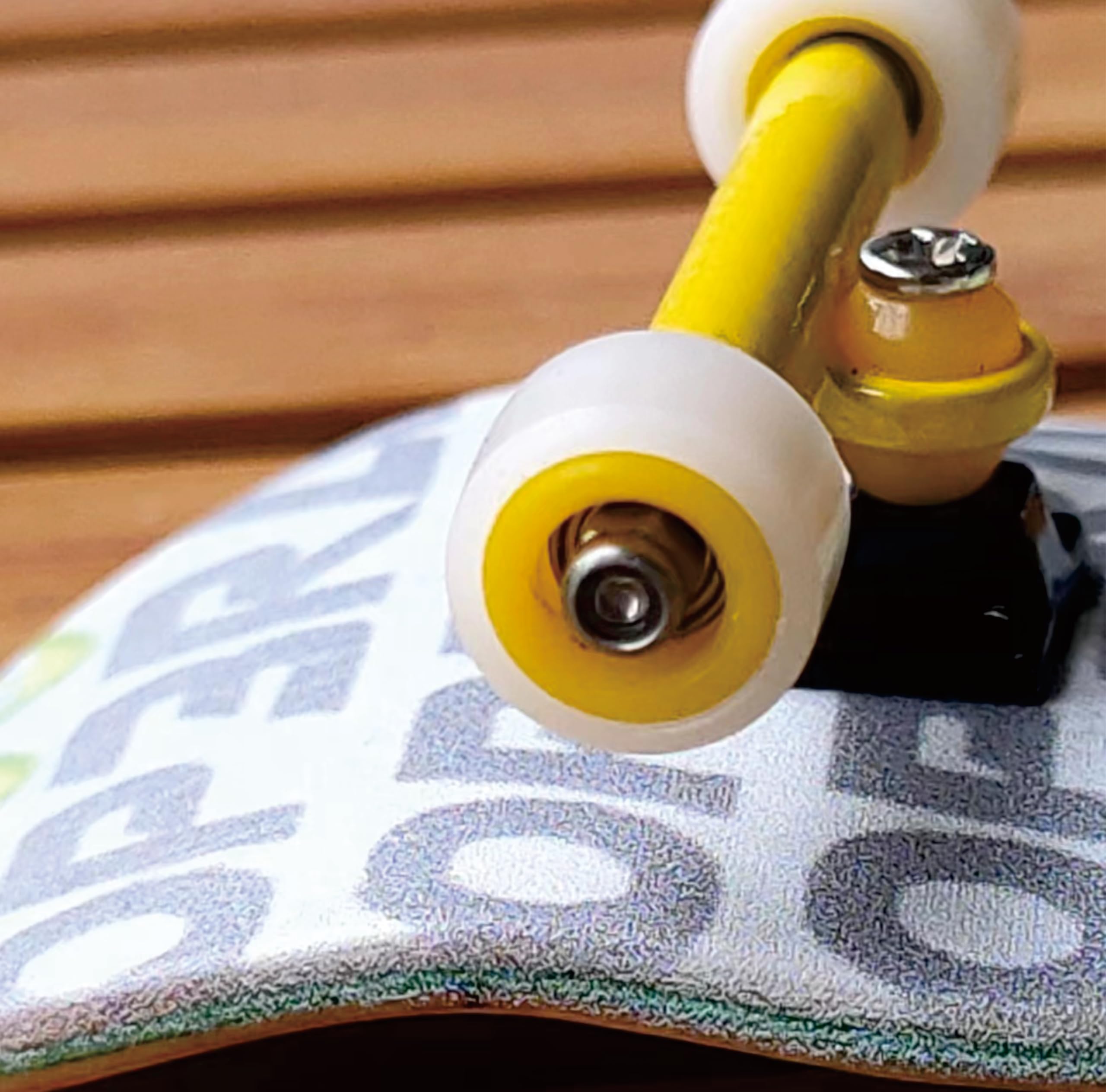 Leefai Pro Fingerboard Wheels Color Core Inner Layer - Mini Finger Skateboard Wheels with Ultra Spin Bearings-7.8mmx4.8mm -Inner Layer Colorway (Yellow)