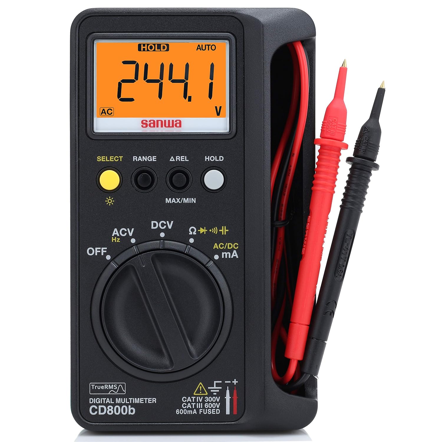 Sanwa, Japan CD800b 600V Digital Multimeter with protective cover