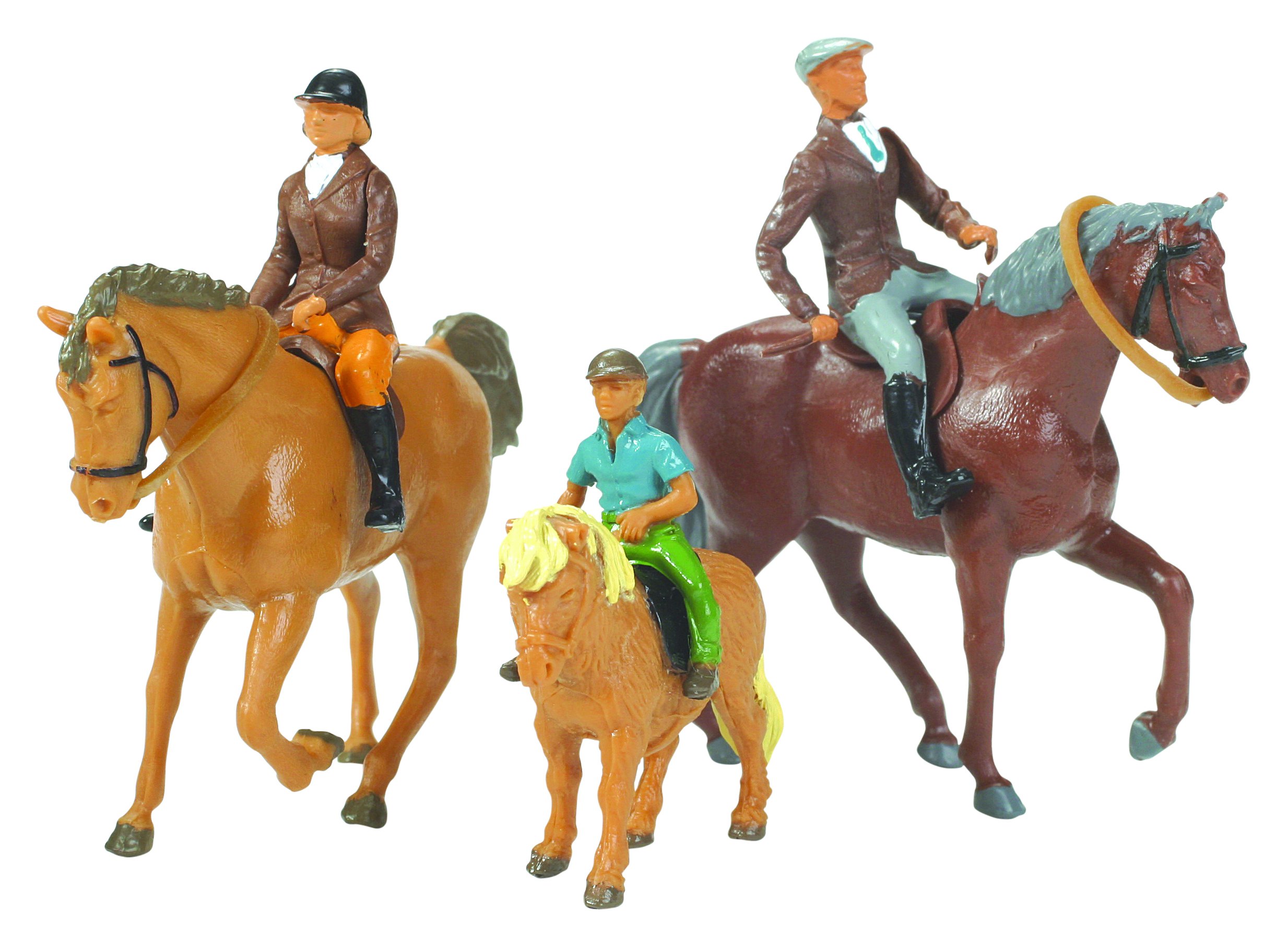 Britains 1:32 Horses and Riders Animal Figures, Collectable Toy Farm Accessory for Children, Farm Set Accessory Compatible with 1:32 Scale Farm Animals, Suitable for Collectors & Children 3 Years +, Multicoloured, 152157