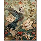 Paint by Numbers Flowers, Hummingbird Paint by Numbers for Adults 16x20 in | Painting by Numbers for Adults, Acrylic Oil Painting, DIY Crafts for Adults, Ideal Gifts for Home Wall Decor, Frameless