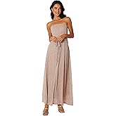 Petal & Pup Womens Farley Strapless Maxi Dress