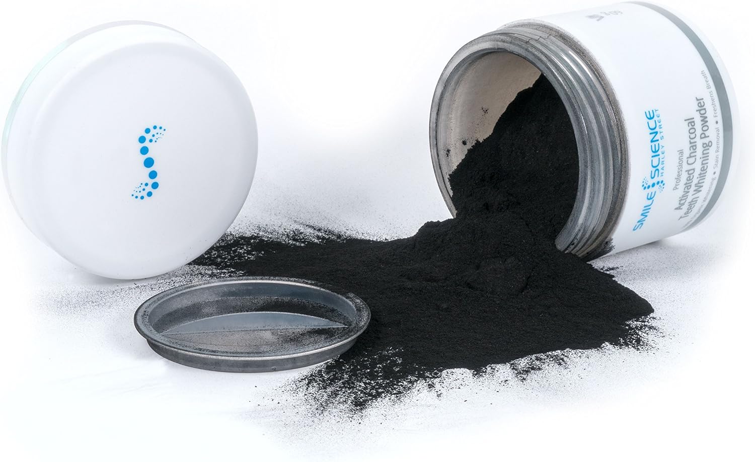 Smile Science Harley Street, Professional Activated Charcoal Teeth Whitening Powder, 100% Natural, Organic and Vegan