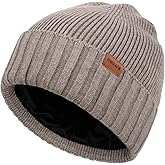 Wmcaps Fleece Lined Beanie Knitted Hats for Men Women, Winter Stocking Cap Soft Beanie Warm Ski Hats Unisex Gifts