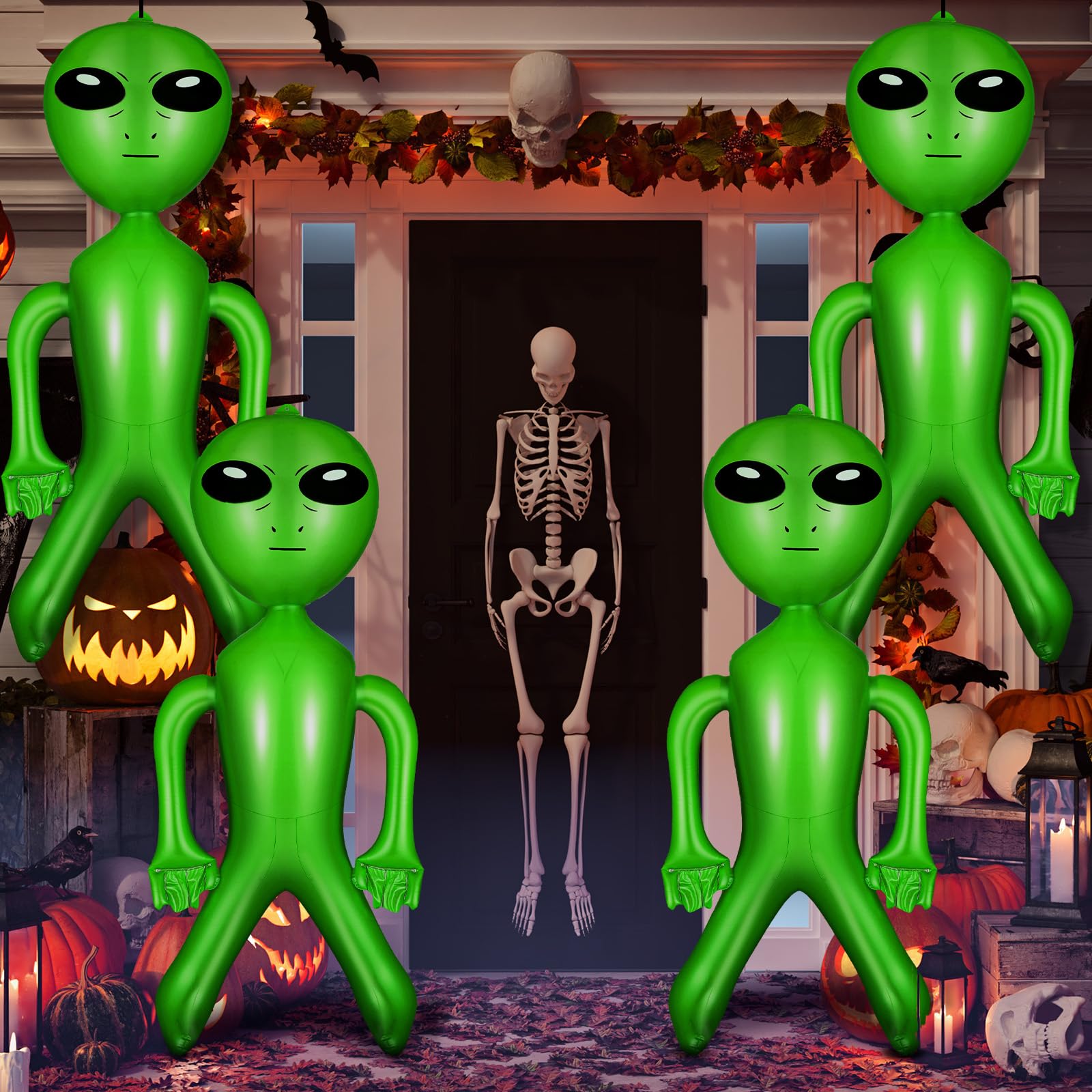 Mua 35 Inch Halloween Inflatable Alien Green Alien Giant Inflatable ...