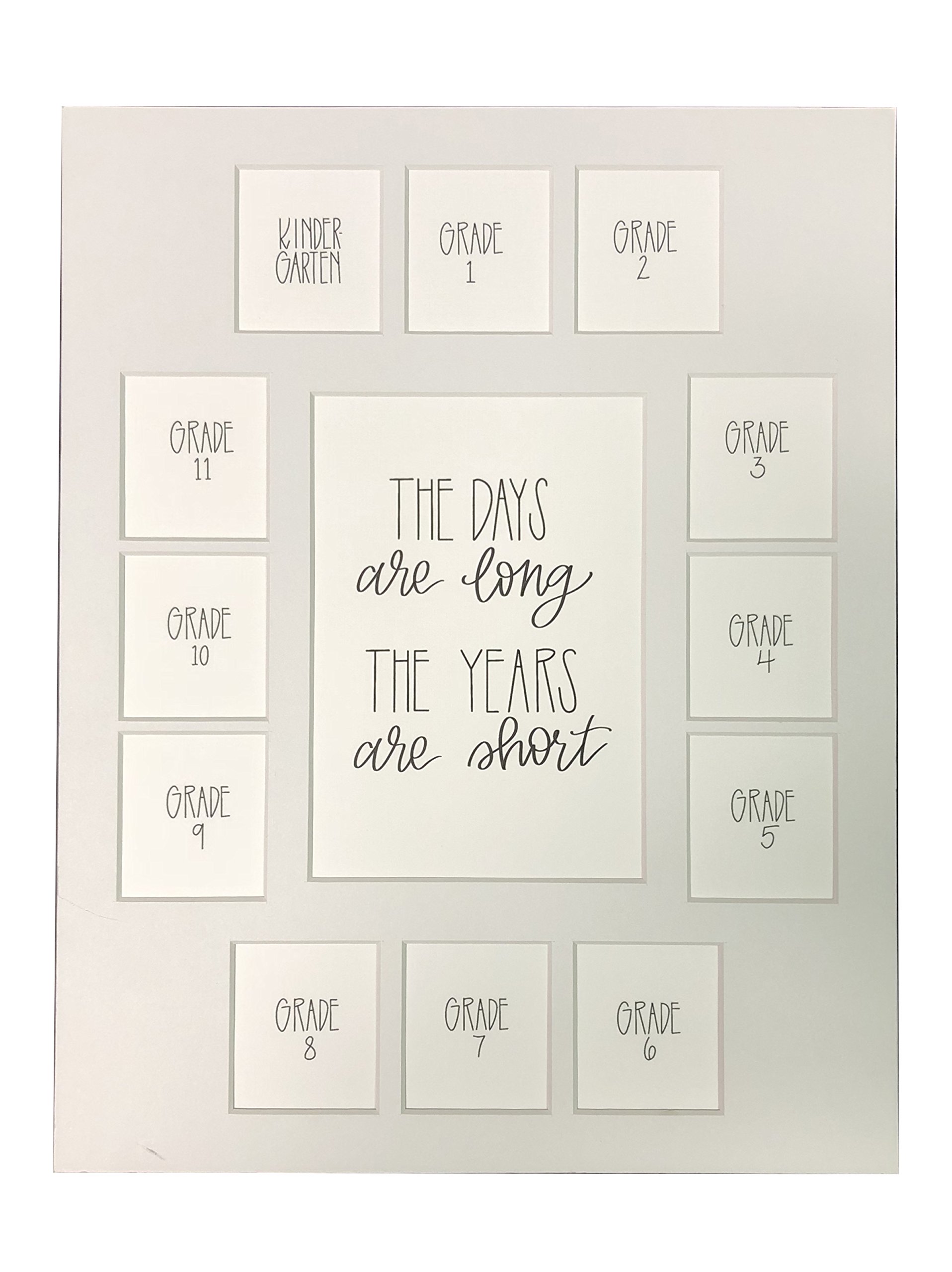 School Days Picture Mat with Multiple OpeningsSchool Years Photo