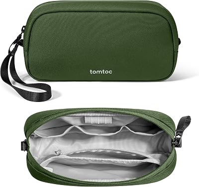 tomtoc Cable Organiser Bag Travel Pouch Water Resistant Tech Organizer