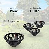 DIVCHI 14 Inch Indoor Outdoor Hanging Basket Set of 4 view 4