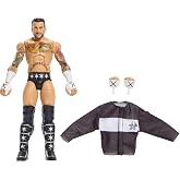 Mattel WWE Elite CM Punk Action Figure &amp; Accessories, Series #124 | Set with 6-inch Collectible CM Punk with 25 Articulation Points &amp; Swappable Hands​​​, For Kids &amp; Collectors