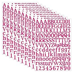 WNYT 1210 pcs 10 Sheets Letter Stickers,Vinyl Self