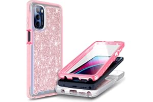 NZND Compatible with Moto G Stylus 5G 2022 Case [Not Fit 4G] with [Built-in Screen Protector], Full-Body Protective Shockproof Rugged Bumper Cover, Impact Resist Durable Case (Rose Gold)