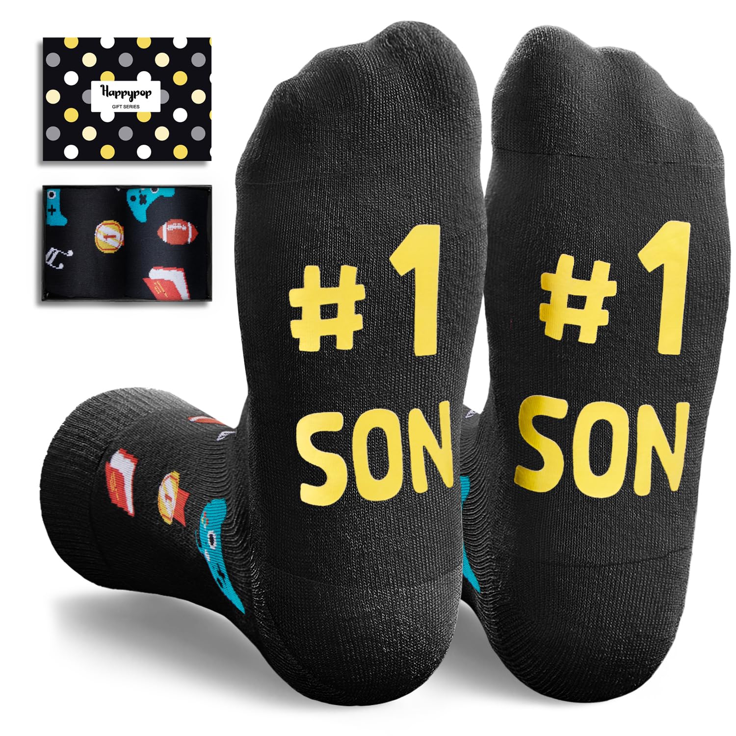 Photo 1 of HAPPYPOP Gifts For Grown Son - Bonus Son Gifts From Dad Mom For Him, Funny Men Socks