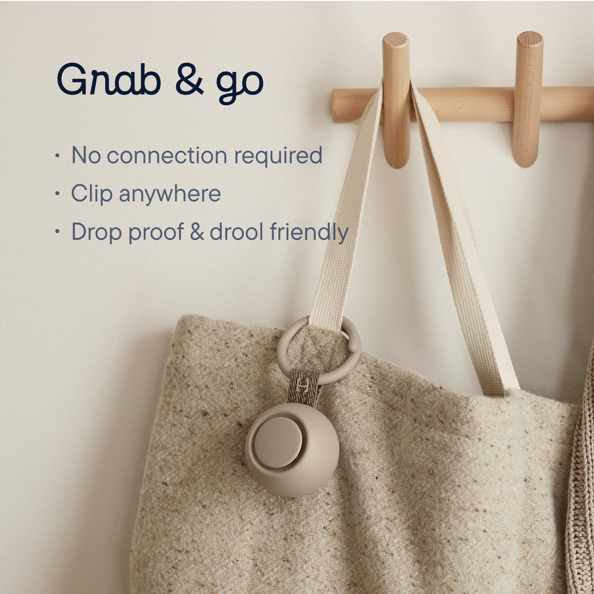 Hatch Go | Portable Sound Machine for Babies and Kids | Sleep Soother | 10 Soothing Sounds | White Noise | Shush | Travel | Registry Gift | Baby Shower | Clips on Stroller | Putty